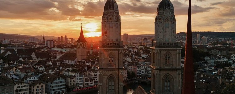 Blick auf die Stadt Zürich